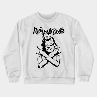 New york dolls line art Crewneck Sweatshirt